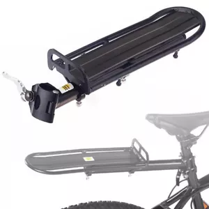 Quick Release Bike Rear Rack Bicycle Cargo Rack Luggage Carrier Seatpost Mounted - Picture 1 of 8