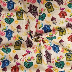 Baumwollstoff Meterware Popeline mit Muster Kleiderstoff Baumwolle Dekostoff - Bild 1 von 5