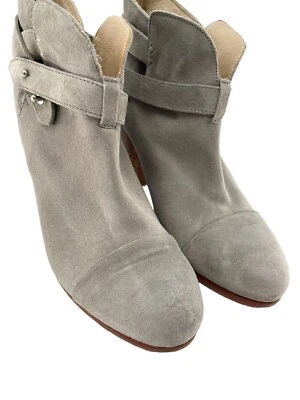 Rag & Bone Harrow Boots Women's Size 41 Ankle Suede Leather Granite Gray  - Image 1 of 4