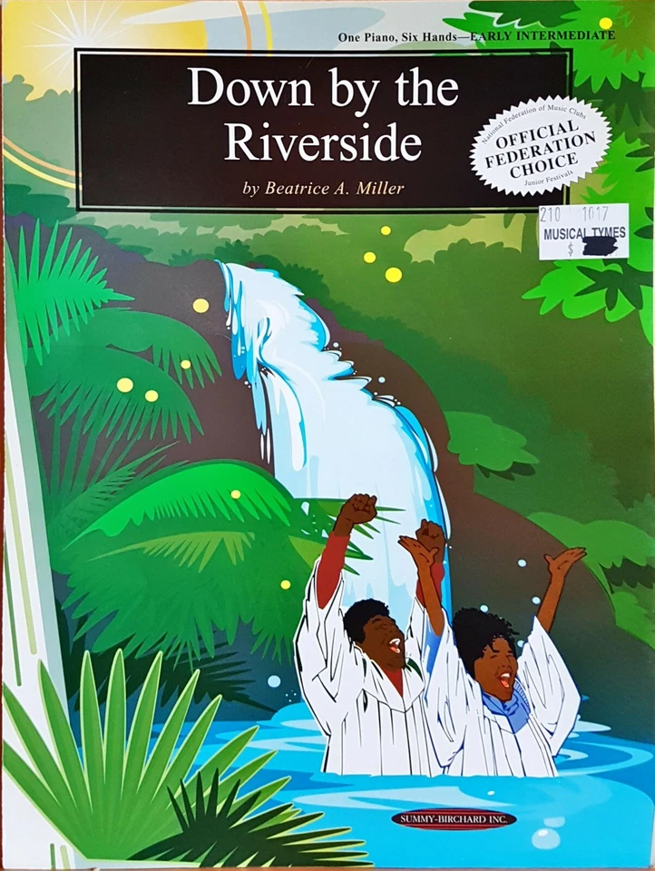 Down By The River Side 1 Piano 6 Hands Sheet Music Book - Image 1 of 3