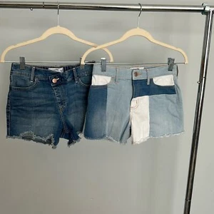2 pairs Girls 13/14 Abercrombie mini mom shorts - Picture 1 of 6