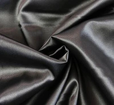 SATIN Futter Stoff Innenfutter Blusenstoff Wäsche glänzend DUNKELGRAU EUR 9,98/m - Bild 1 von 2