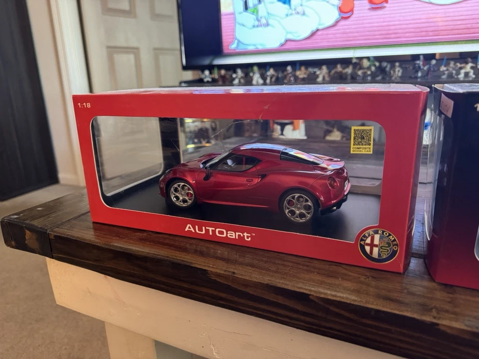 AUTOart ALFA ROMEO 4C SPIDER 1/18 MODELO COCHE COMPETICIÓN ROJO 70142 Foto 1 de 4