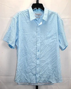 Nick Graham Everywhere Stretch Modern Fit Blau & Weiß Kurzarm Gr. XXL - Bild 1 von 3