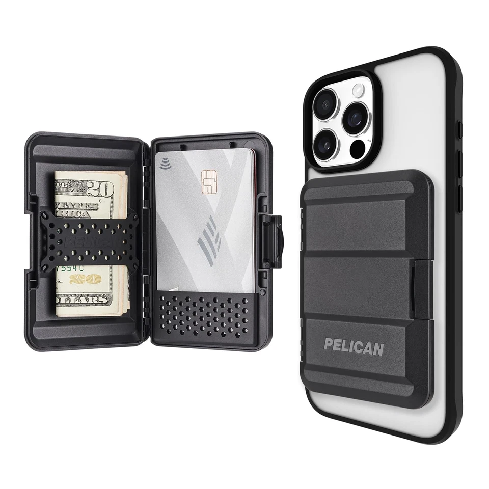 Pelican Protector Magnetic Wallet Work With Magsafe Black