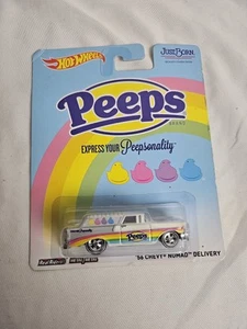 Hot Wheels Peeps '56 Chevy Nomad Delivery Real Riders Easter New - Picture 1 of 3