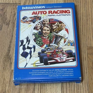 AUTO RACING (Intellivision 1981) Complete in Box CIB Manual Overlays - Picture 1 of 3