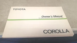 1986 TOYOTA COROLLA Owners Manual  - Picture 1 of 2