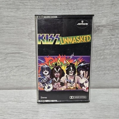 Kiss - Unmasked Cassette Tape Album 1989 Original Mercury Green Paper Labels VGC - Image 1 of 4