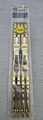 Vtg KOKOMO RALLY Hot Waves Gold Twin Beam Truck Wiper Arms 16" Pair 90's  - Image 1 of 4