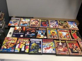 Lot Of 20 Nintendo Entertainment System NES Cartridges In Case Tengen Tetris 2