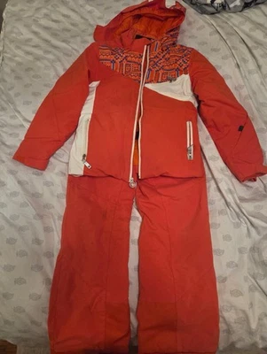 Chaqueta y pantalón esquí Spyder para niños naranja, talla 12 Foto 1 de 4