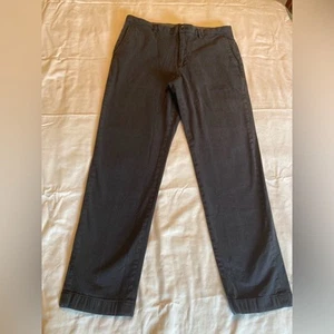 Men's Banana Republic Dark Blue/Black Herringbone Cotton Chino Pants, 36 x 34 - Picture 1 of 4