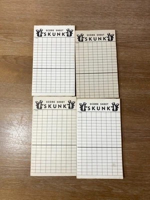Almohadillas de hoja de puntuación de juego Skunk vintage - aproximadamente 175 hojas Foto 1 de 2