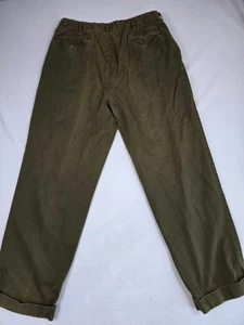 Polo Ralph Lauren Mens Hammond Pants 36/30 Olive Green 100% Cotton Relaxed Fit - Picture 1 of 6