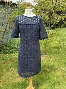 BODEN CROCHET STYLE LACE OVERLAY WIGGLE DRESS FORMAL RACES DRESSY OCCASION 10 R - Picture 1 of 12