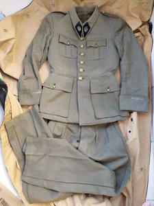 Vareuse et pantalon d'un pharmacien auxilliaire militaire 1939 rare - Bild 1 von 14