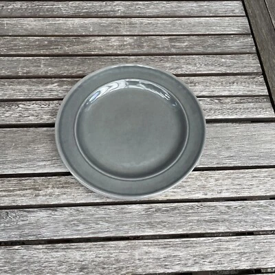 Pottery Barn Cabana Melamine Salad Plates Set Of 4 Gray Summer Scuffed NWOT - Image 1 of 4