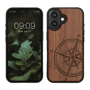 Wooden Case for Apple iPhone 16 Navigational Compass - Picture 1 of 9
