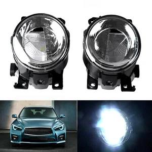 Pair LED Front Fog Light Lamp RH LH For Infiniti Q50 QX50 Q60 QX60 Q70L QX80 - Picture 1 of 12