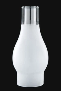 Lámpara de aceite de huracán de vidrio esmerilado 2 5/8"" X 7 1/2"" QUEMADOR DE CHIMENEA RAYO/CD 57923JB - Imagen 1 de 2