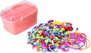 Bracelet Jewelry Making Kit for Girls - Arts and Crafts for Kids - Snap Pop Bead - Picture 1 of 7