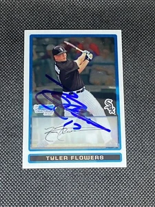 Tyler Flowers Chicago White Sox 2009 Bowman Chrome Signed Auto Card #BCP23 ~ COA - Picture 1 of 3