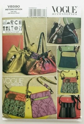 Patrones de moda accesorios MARCY TILTON instrucciones y patrones de costura V8590 Foto 1 de 2