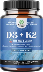 Natures Craft Vitamin D3 with K2 MK7 Supplement - Picture 1 of 12
