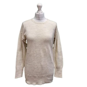 Vintage Tomahawk Sweatshirt Cream Crew Neck 10 eu 38 - Picture 1 of 4