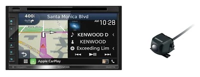 Kenwood DNX577S 6.8" Navigation AM FM  DVD CarPlay Android Auto CMOS-230 Camera - Image 1 of 4