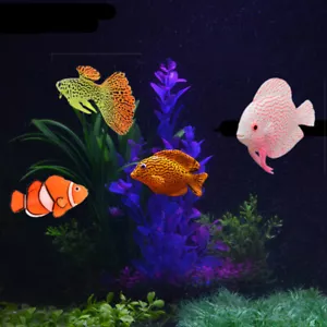 1PC Ornamental Fish Aquarium Simulation Tasteless Fake Goldfish With Sucker - Picture 1 of 16