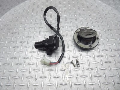 2006 04-09 Yamaha FZ6 FZ6R FZ6RC Lockset Ignition Switch Key Gas Cap - Image 1 of 4