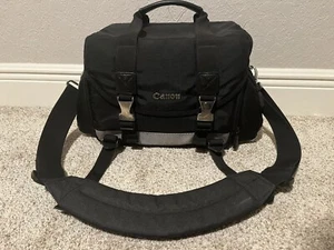 Canon 200DG Camera Bag Large Digital SLR Lens Case Gadget Black Shoulder Strap - Picture 1 of 8