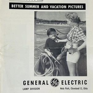 c 1952 GE Photo Lamp Data June Camera Accessories Information Booklet Vintage - Picture 1 of 10