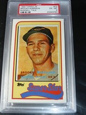 1989 TOPPS BASEBALL TALK ~BROOKS ROBINSON #10 PEX 6 EX-MT BALTIMORE ORIOLES 1957