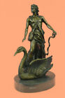 Greek Mythology Cronus Zeus Leda Swan Gods Bronze Statue Marble Art Sculpture