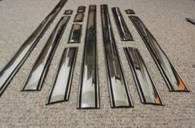 Chevrolet C/K 1978-1987 cromo carrocería precortada personalizada moldura lateral SC SB gasolina única Foto 1 de 4