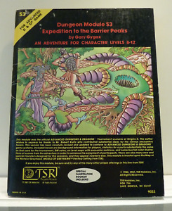 TSR D&D - Donjon Module S3 - Expédition aux Barrier Peaks - Gary Gygax