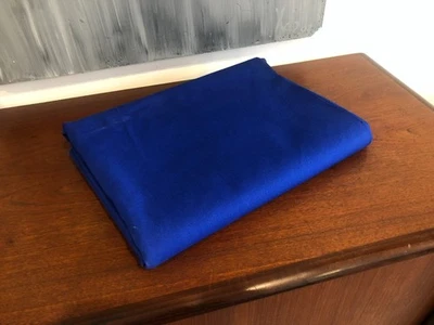 COUPON TISSU EN COTON ÉPAIS BLEU, BLEU DE TRAVAIL ? (140 cm x 198 cm) - Photo 1/4