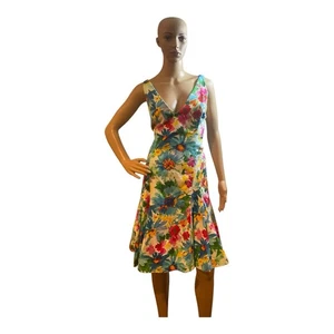 Vestido floral de primavera para mujer POLO LAUREN RALPH, vestido multicolor talla 12 - Imagen 1 de 13