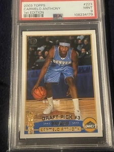 Carmelo Anthony 2003-04 Topps 1st Edition Rookie #223 RC Neu PSA 9 Hofer - Bild 1 von 2