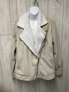 Leichte Damenjacke aus Cord und Fleece mit Reißverschluss Größe L " - Bild 1 von 9