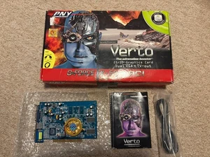 Dual Monitor PNY Verto GeForce FX5200 128MB DDR PCI Graphics Card- GF05200PUD110 - Picture 1 of 2