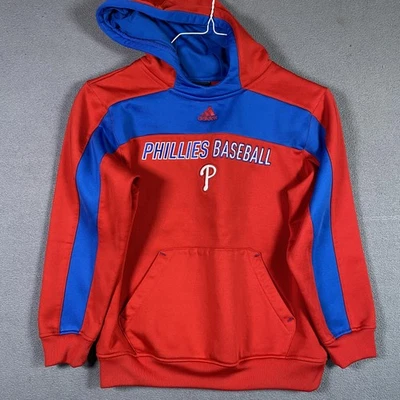 Pulôver com capuz Philadelphia Phillies juvenil médio vermelho azul MLB beisebol Adidas - Imagem 1 de 4
