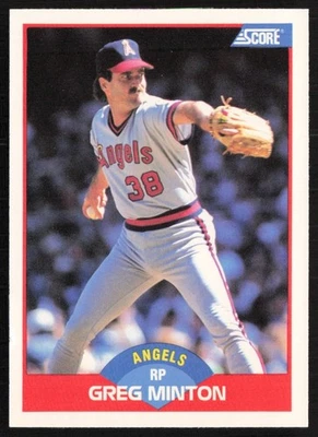 1989 Score Greg Minton California Angels #543 - Image 1 of 2