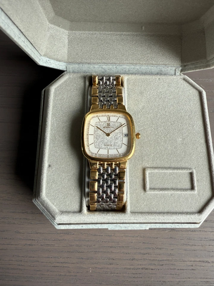 Momentus 1824 Gold-Tone Dress Watch with Date Window - image 1 of 4