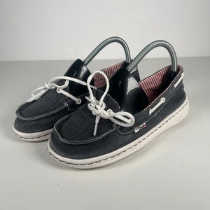 Hey Dude Moka Deck Shoes Slip On Womens UK 6 US 8 Canvas Casual Beach - Picture 1 of 9