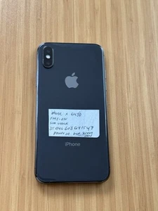 Apple iPhone X - Noir - 64 Go - En l'état, pour pièces uniquement - Photo 1 sur 6