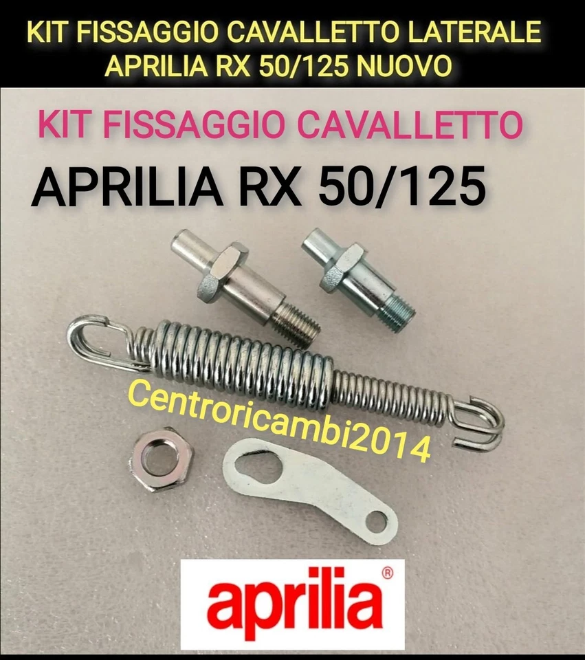  KIT FISSAGGIO CAVALLETTO LATERALE APRILIA RX 50/125 NUOVO  - Immagine 1 di 1